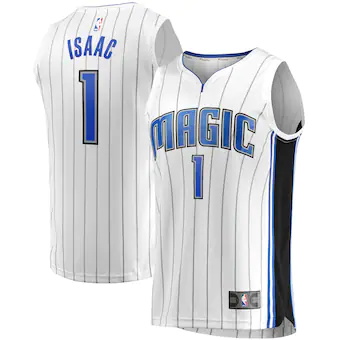 youth fanatics branded jonathan isaac white orlando magic f-401